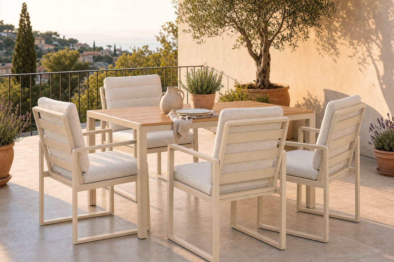 Loungeset voor een balkon